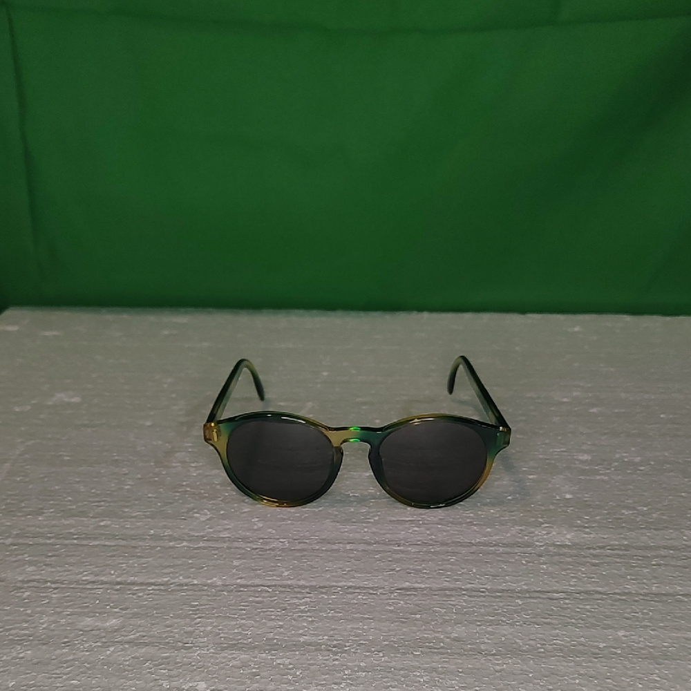 ESPRIT 7005-52 Green and Gold Round Sunglasses MADE in Austria